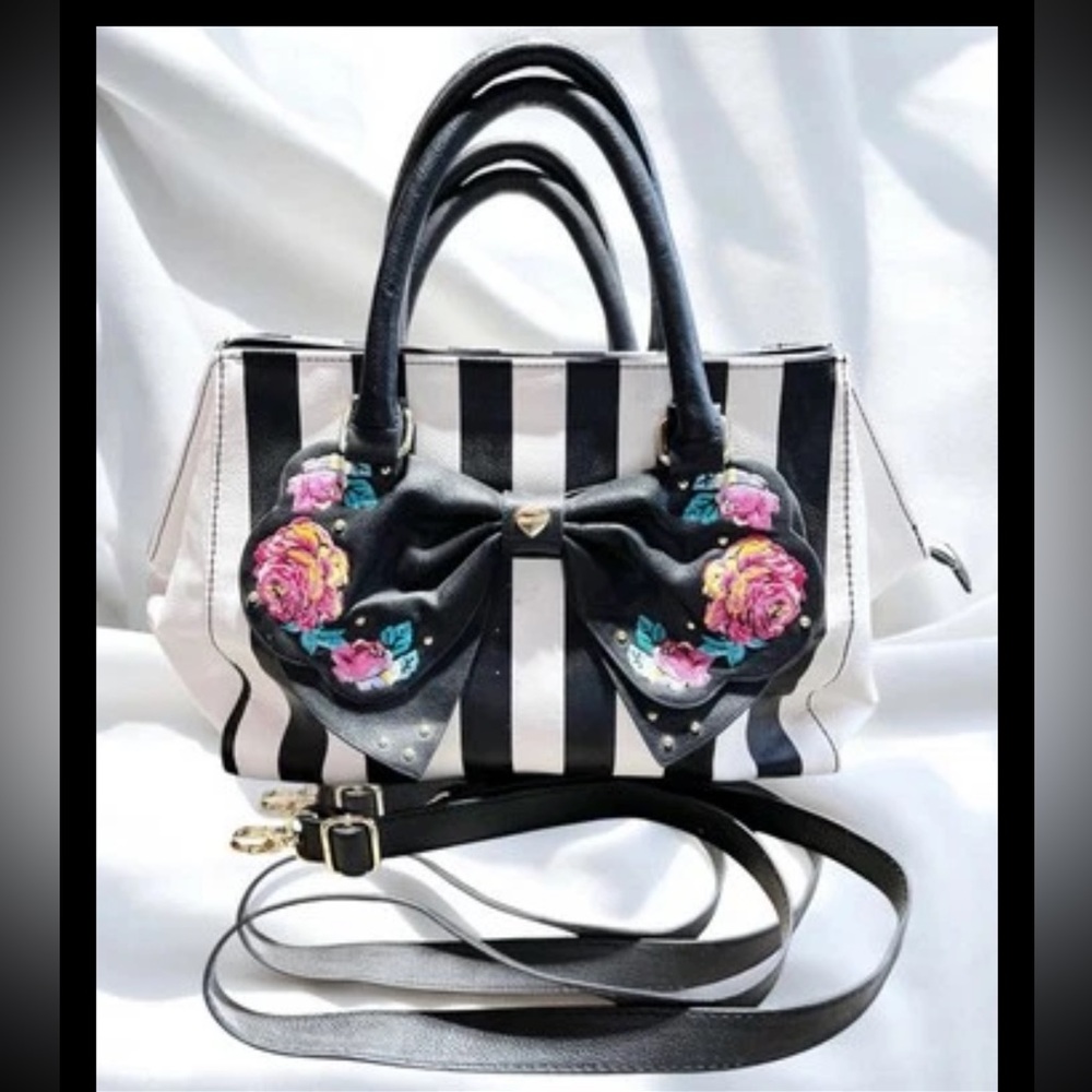 BETSEY JOHNSON……..Physicians themed Bag with Front Bow Detail.  Pre Loved
